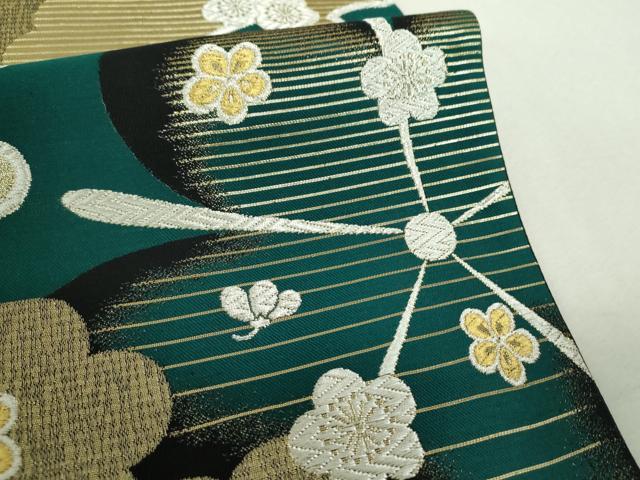 平和屋着物▼六通柄袋帯　花舞袖　金銀糸　正絹　逸品　未使用　DABH9595ps