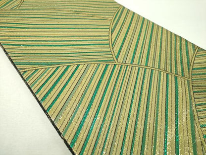 平和屋着物▼両面　全通柄袋帯　萌亜　辻が花　金糸　正絹　逸品　DABH9608ps