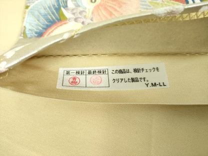 平和屋着物▼六通柄袋帯　唐織　松梅おしどり文　金糸　引箔　正絹　逸品　DABH9611ps