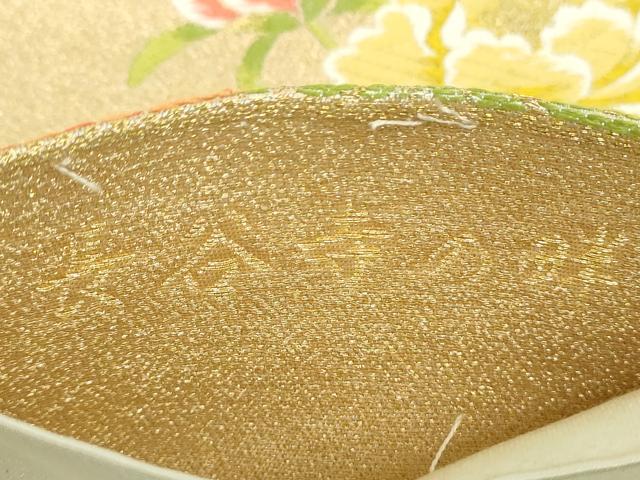 平和屋着物▼六通柄袋帯　唐織　長谷寺の畔　金糸　正絹　逸品　DABH9630ps