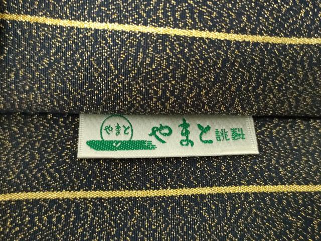 平和屋着物●爪掻き本綴れ　太鼓柄袋帯　立波文　金銀糸　やまと誂製　正絹　逸品　DABH9635ps