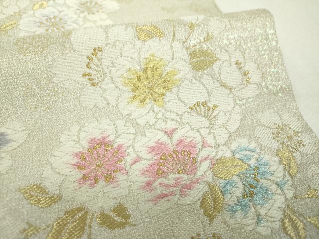 平和屋着物▼ファッションブランド　hiromichi nakano　ヒロミチナカノ　六通柄袋帯　舞桜　ラメ糸　金糸　正絹　逸品　DABH9661ps