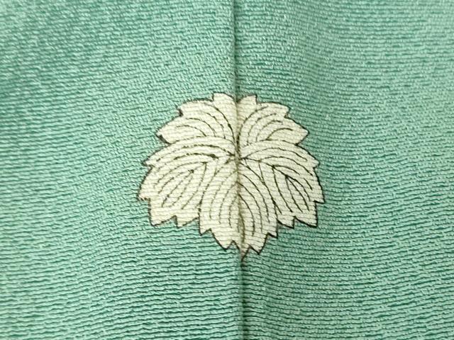 平和屋着物●上質な色無地　青磁色　正絹　逸品　未使用　DABH9697ps