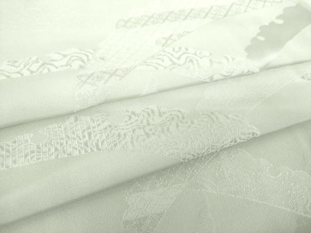 平和屋着物●上質な色無地　雪芝地紋　蕎麦切色　正絹　逸品　DABH9700ps