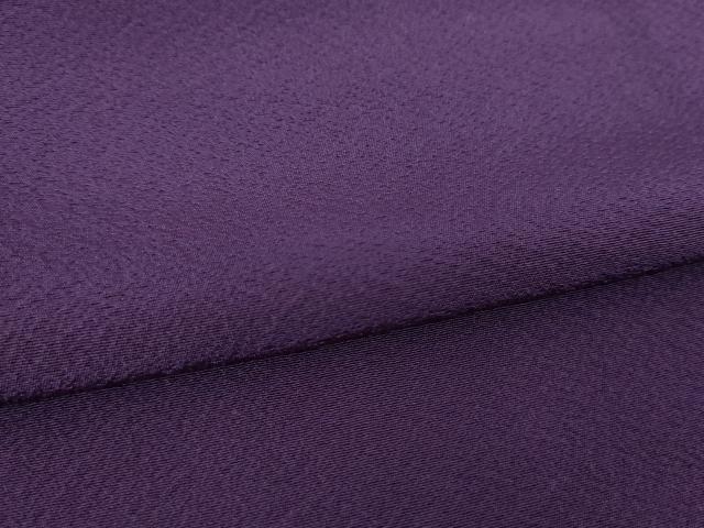 平和屋着物●上質な色無地　葡萄色　ロング丈　正絹　逸品　DABH9707ps