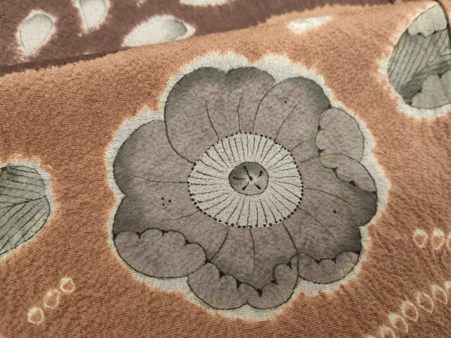 平和屋着物●訪問着　絞り　辻が花　正絹　逸品　DABH9710ps