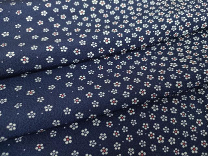 平和屋着物●上質な小紋　小花文　ロング丈　正絹　逸品　DABH9723ps