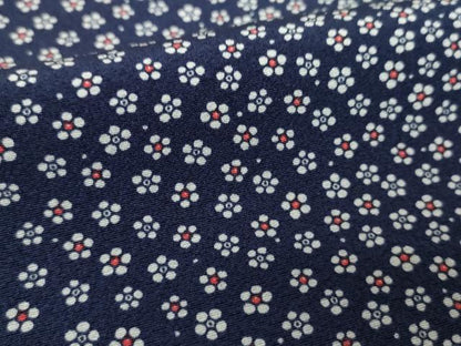 平和屋着物●上質な小紋　小花文　ロング丈　正絹　逸品　DABH9723ps