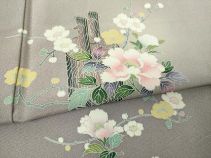 平和屋着物●訪問着　友禅　飾花文　蛍暈し　正絹　逸品　DABH9724ps