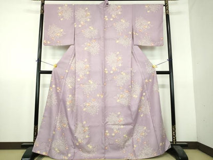 平和屋着物●小紋　乱菊　枝梅　洗える着物　DABH9732ps