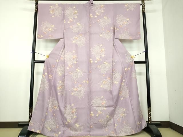 平和屋着物●小紋　乱菊　枝梅　洗える着物　DABH9732ps