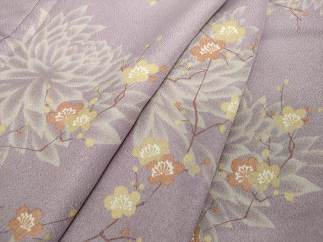 平和屋着物●小紋　乱菊　枝梅　洗える着物　DABH9732ps