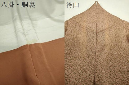平和屋着物●江戸小紋　草花文　三越扱い　正絹　逸品　DABH9736ps