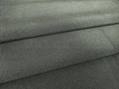 平和屋着物●江戸小紋　万筋　黒色×灰色　正絹　逸品　DABH9744ps