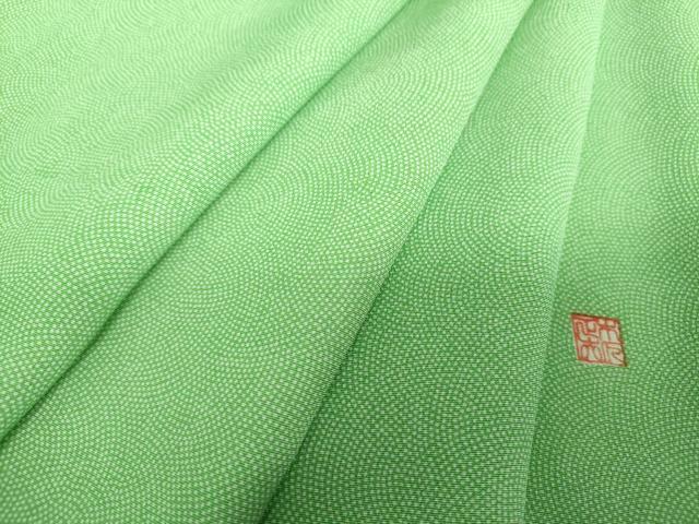 平和屋着物●木下正夫　江戸小紋　鮫小紋柄　正絹　逸品　DABH9753ps