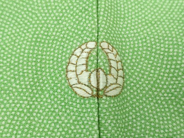 平和屋着物●木下正夫　江戸小紋　鮫小紋柄　正絹　逸品　DABH9753ps