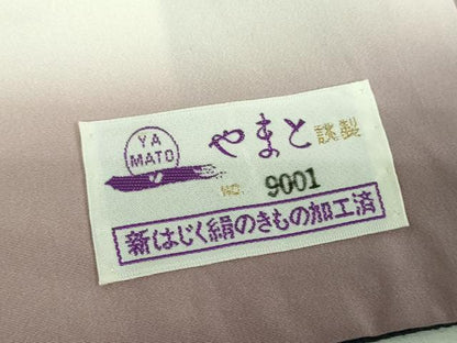 平和屋着物●越後十日町の一流染匠　桐屋・翠山工房　纐纈師　訪問着　絞り　辻が花　やまと誂製　正絹　逸品　未使用　DABH9754ps