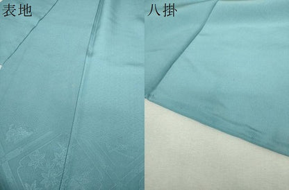 平和屋着物●豪華色留袖　格天井花文　空色　正絹　逸品　未使用　DABH9863ps