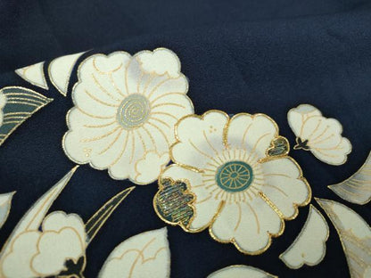 平和屋着物●訪問着　駒刺繍　辻が花　暈し染め　金彩　正絹　逸品　DABH9871ps