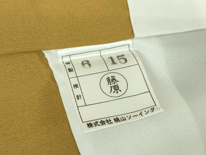 平和屋着物●中国三大刺繍　相良刺繍　総刺繍　訪問着　舞蝶花文　暈し染め　金糸　正絹　逸品　DABH9873ps