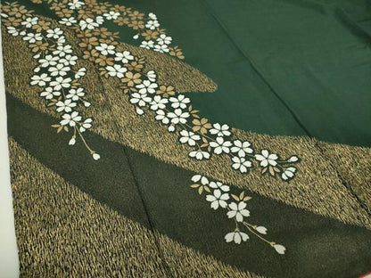 平和屋着物●豪華振袖　絞り　枝垂れ桜　金彩　正絹　逸品　DABH9875ps