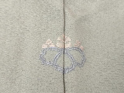 平和屋着物●中国三大刺繍　相良刺繍　総刺繍　色留袖　御所車御簾花文　金糸　正絹　逸品　DABH9897ps