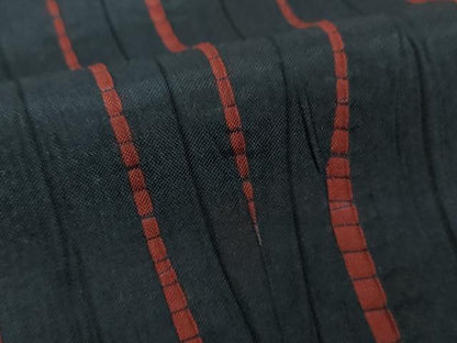 平和屋着物●上質な紬　竜巻絞り　変わり縞　正絹　逸品　DABH9912ps