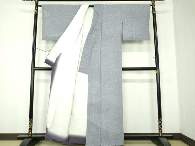 平和屋着物●江戸小紋　訪問着　雲取り吉祥小紋柄　正絹　逸品　DABH9913ps