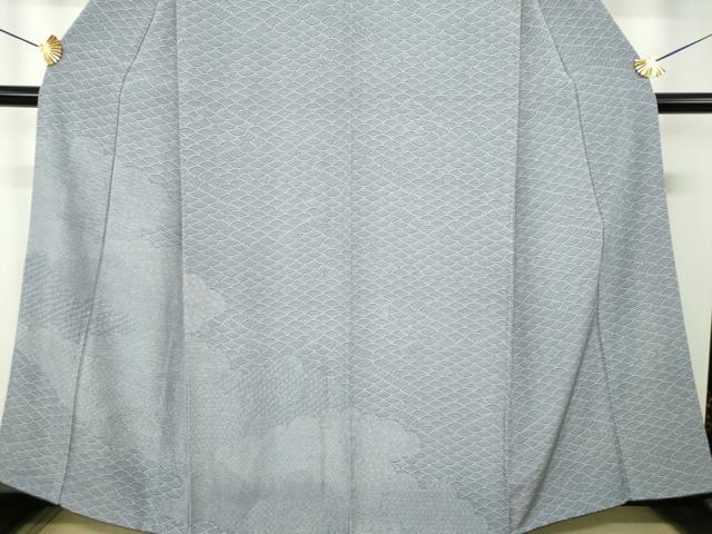 平和屋着物●江戸小紋　訪問着　雲取り吉祥小紋柄　正絹　逸品　DABH9913ps