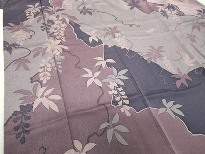 平和屋着物●訪問着　藤花房　鬼しぼ縮緬　正絹　逸品　DABH9919ps