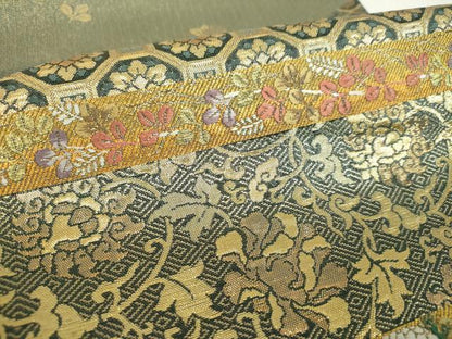 平和屋着物▼六通柄袋帯　雅楽の調べ　金糸　正絹　逸品　DABH9968ps