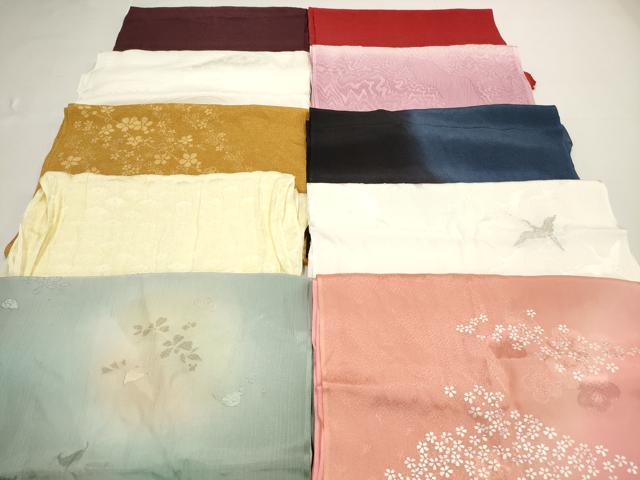 平和屋着物★和装小物　帯揚げ10枚セット　正絹　逸品　DABI0008xg