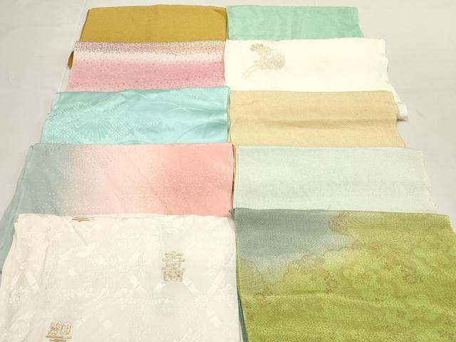 平和屋着物★和装小物　帯揚げ10枚セット　正絹　逸品　DABI0015xg