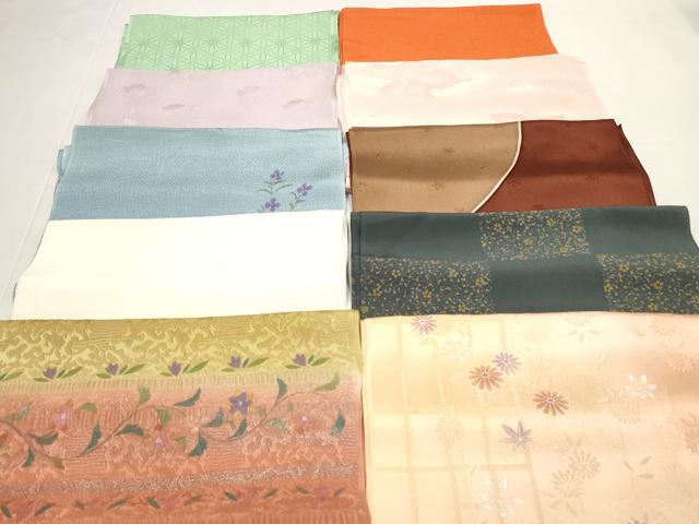 平和屋着物★和装小物　帯揚げ10枚セット　丹後ちりめん　正絹　逸品　DABI0036xg