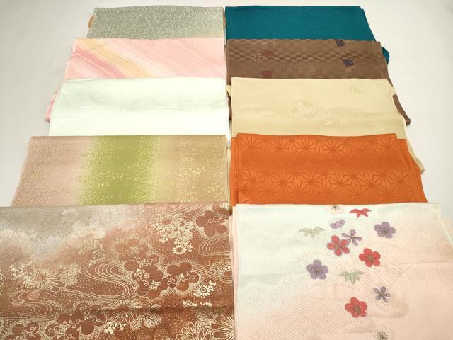 平和屋着物★和装小物　帯揚げ10枚セット　丹後ちりめん　正絹　逸品　DABI0038xg