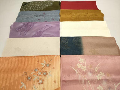 平和屋着物★和装小物　帯揚げ10枚セット　丹後ちりめん　正絹　逸品　DABI0040xg