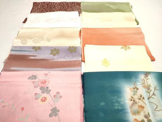 平和屋着物★和装小物　帯揚げ10枚セット　正絹　逸品　DABI0044xg
