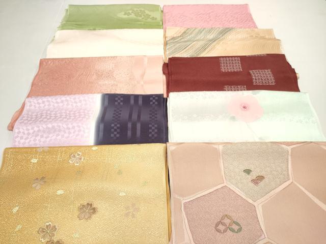 平和屋着物★和装小物　帯揚げ10枚セット　丹後ちりめん　正絹　逸品　DABI0047xg