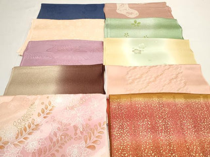 平和屋着物★和装小物　帯揚げ10枚セット　丹後ちりめん　正絹　逸品　DABI0049xg