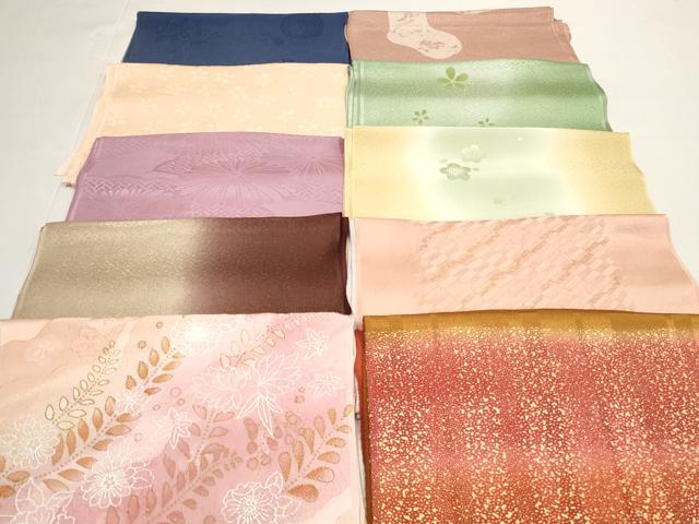 平和屋着物★和装小物　帯揚げ10枚セット　丹後ちりめん　正絹　逸品　DABI0049xg