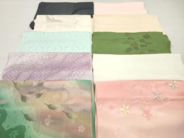 平和屋着物★和装小物　帯揚げ10枚セット　正絹　逸品　DABI0053xg