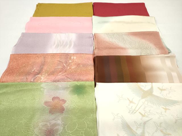 平和屋着物★和装小物　帯揚げ10枚セット　丹後ちりめん　正絹　逸品　DABI0062xg