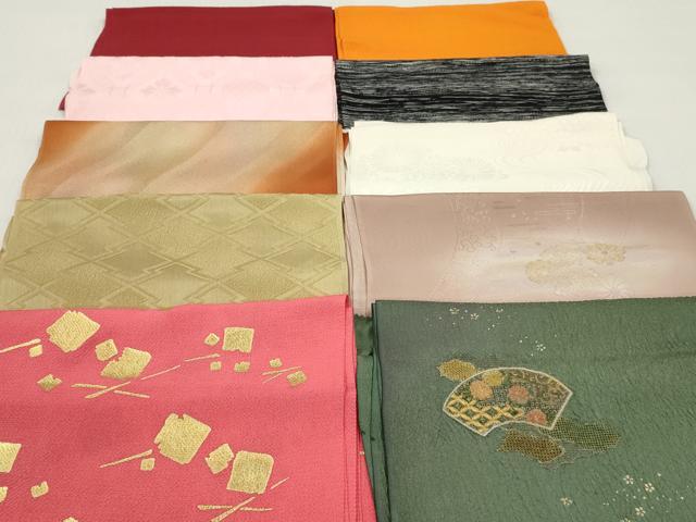 平和屋着物★和装小物　帯揚げ10枚セット　丹後ちりめん　正絹　逸品　DABI0070xg
