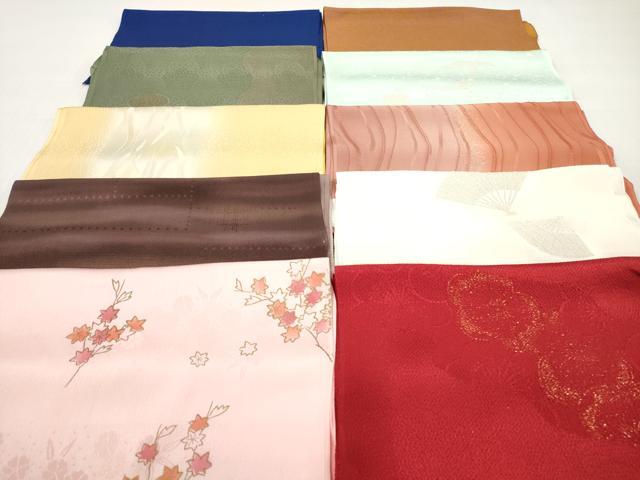 平和屋着物★和装小物　帯揚げ10枚セット　丹後ちりめん　正絹　逸品　DABI0074xg