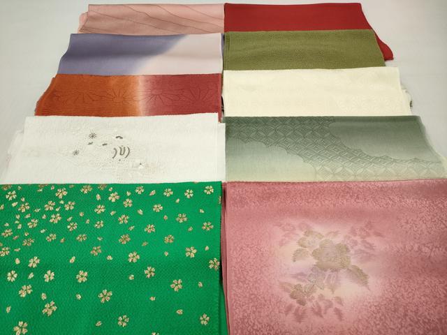 平和屋着物★和装小物　帯揚げ10枚セット　丹後ちりめん　正絹　逸品　DABI0078xg