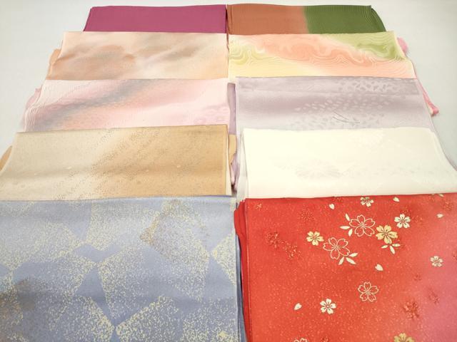 平和屋着物★和装小物　帯揚げ10枚セット　正絹　逸品　DABI0095xg
