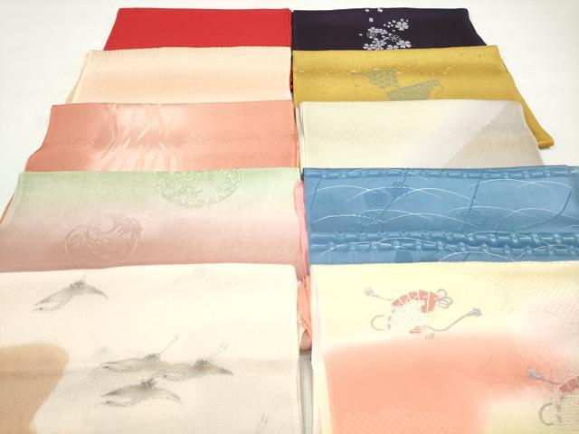 平和屋着物★和装小物　帯揚げ10枚セット　正絹　逸品　DABI0098xg