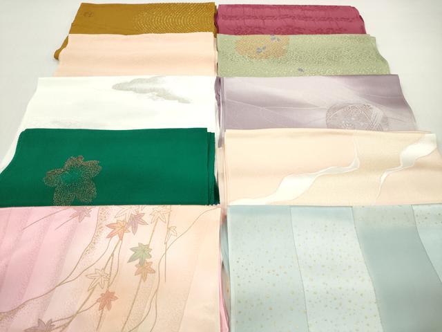 平和屋着物★和装小物　帯揚げ10枚セット　正絹　逸品　DABI0100xg
