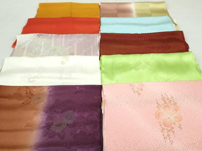 平和屋着物★和装小物　帯揚げ10枚セット　丹後ちりめん　正絹　逸品　未使用　DABI0180xg
