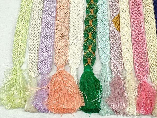 平和屋着物＊夏物　和装小物　帯締め20本セット　金糸　未使用あり　逸品　DABI0201xg
